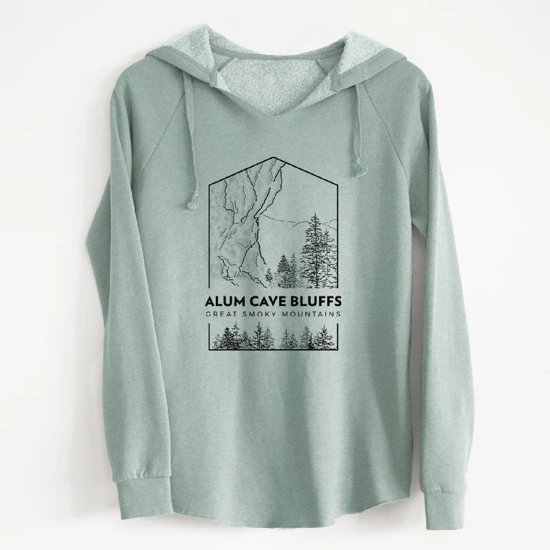 Alum Cave Bluffs - Great Smoky Mountains National Park - Cali Wave Hooded Sweatshirt High-neck Sweatshirt Hoodie