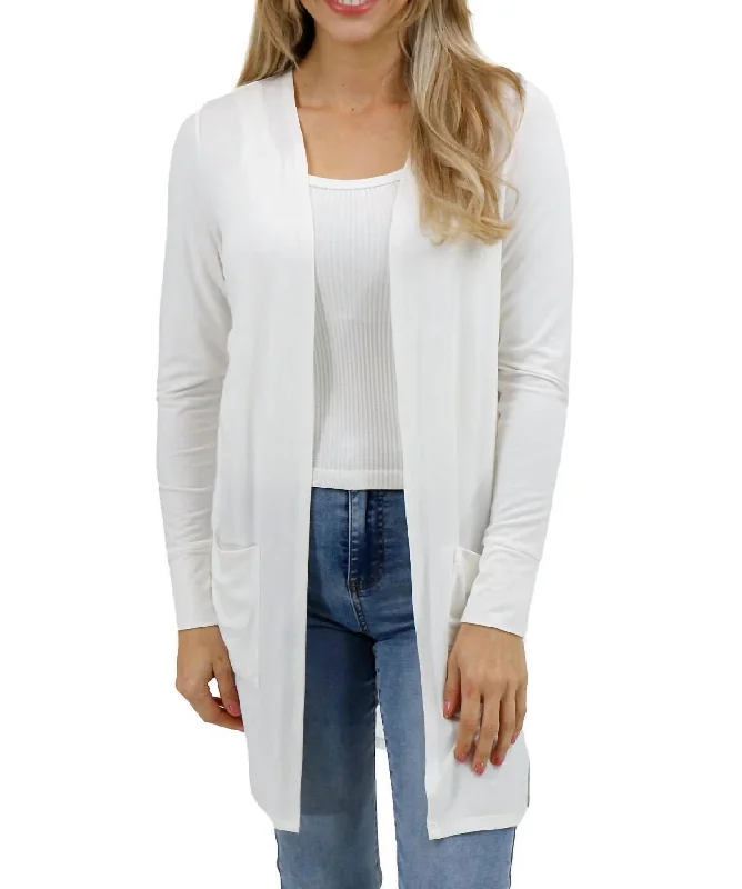 Casual Day Cardigan In Ivory Levi's sweaters