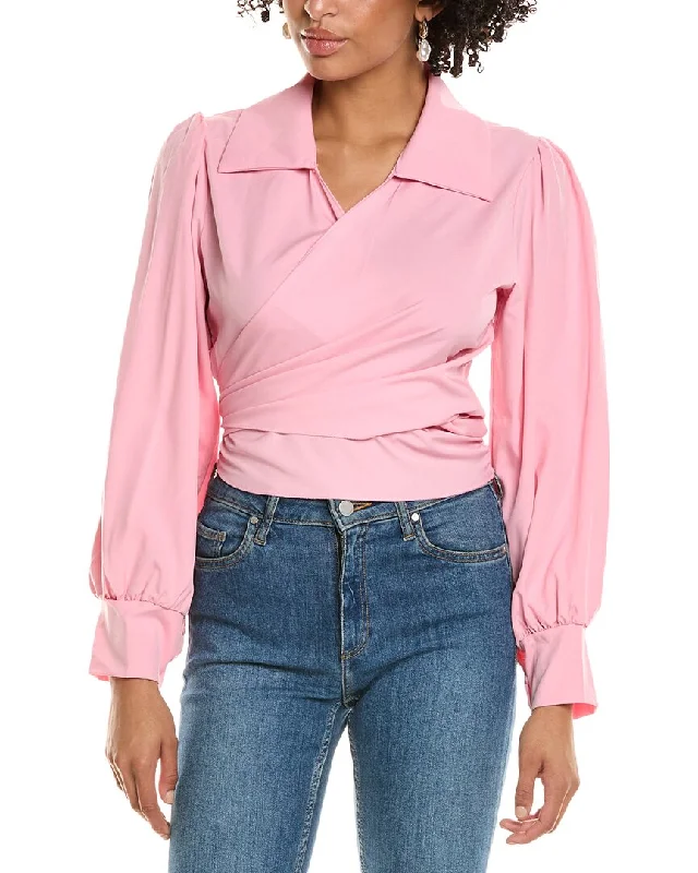 Madison Miles Wrap Top Discounted sweaters