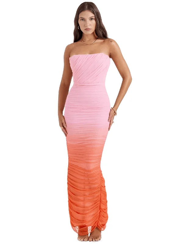 Strapless Sexy Maxi Dress Women Luxury maxi dresses