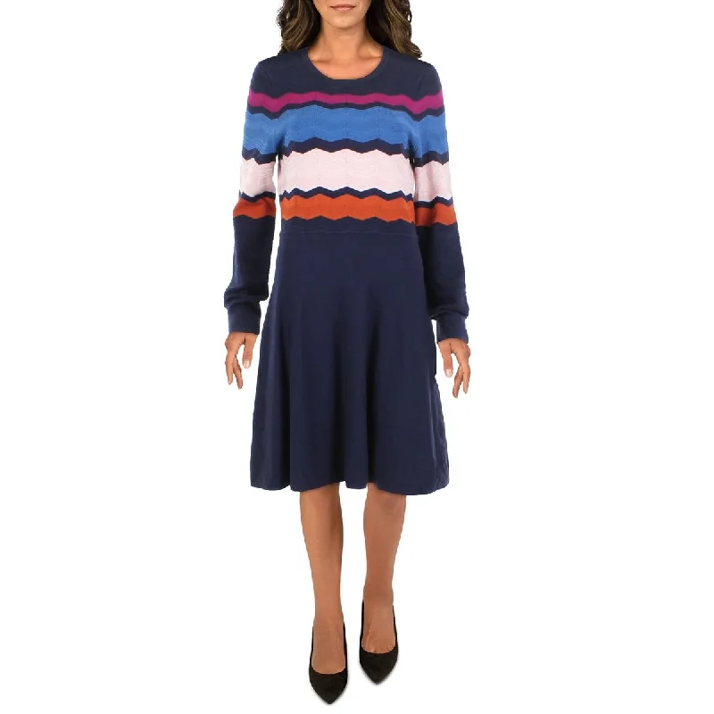 Vince Camuto Womens Ribbed Midi Sweaterdress Winter midi dresses