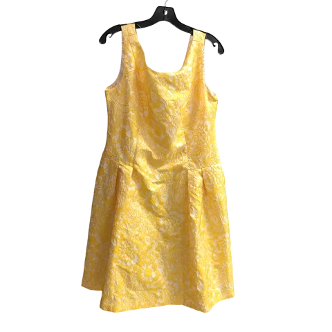 Dress Casual Short By Carmen Marc Valvo In Yellow, Size: 14 Casual Mini Skirt