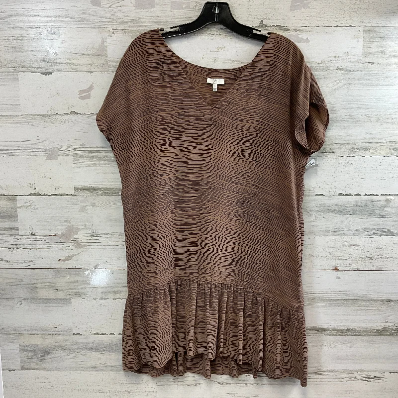 Dress Casual Short By Joie In Brown, Size: S Colorblock Mini Skirt