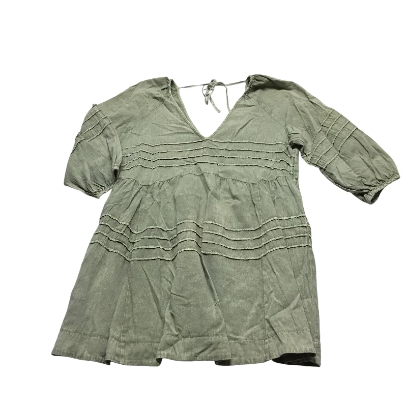 Dress Casual Short By Mustard Seed In Green, Size: M Stretch Mini Skirt