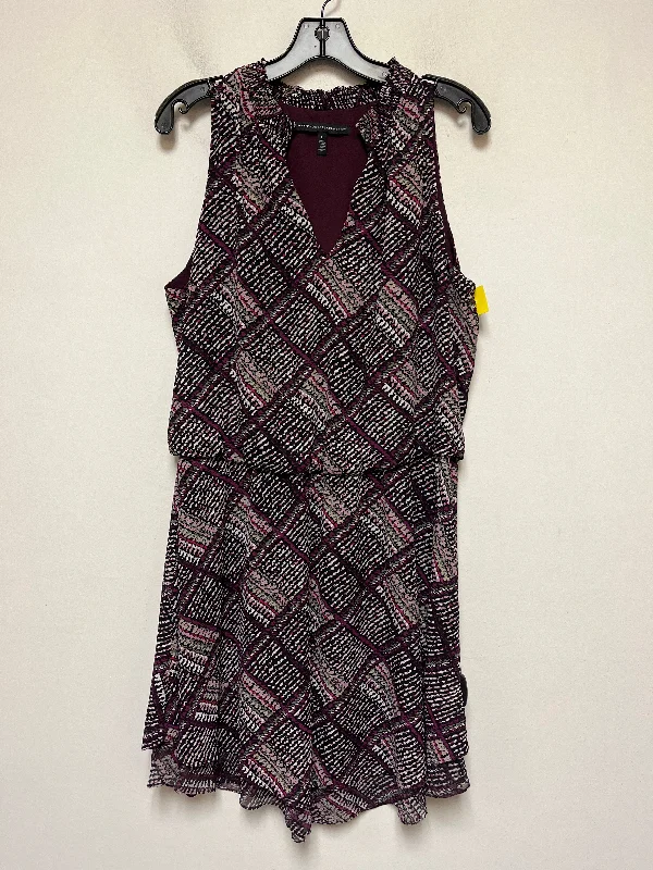 Dress Casual Short By White House Black Market In Purple, Size: L Fitted Pleated Skirt